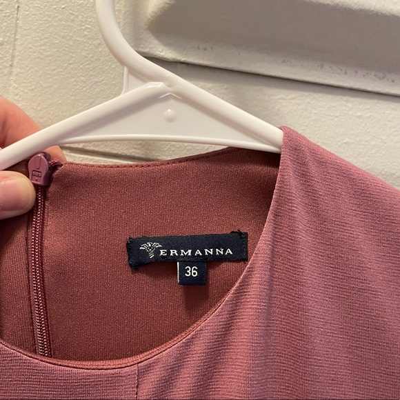 Magenta Midi, Long Sleeve Dress - Picture 5 of 9